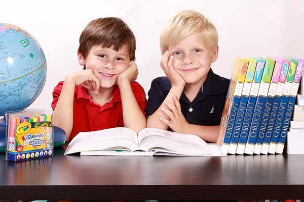 Special education teacher with student
